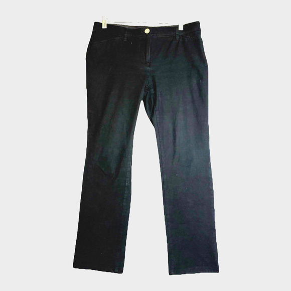 Chico's SO SLIMMING Pants Size Small 0 Short Black Straight Leg - Picture 1 of 8